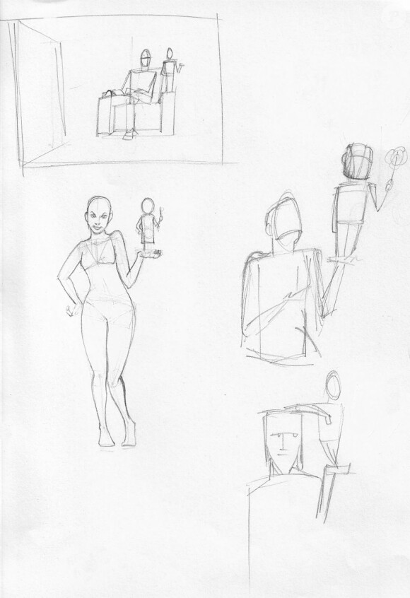 EXCLU : Croquis du générique de Secret Story 7
