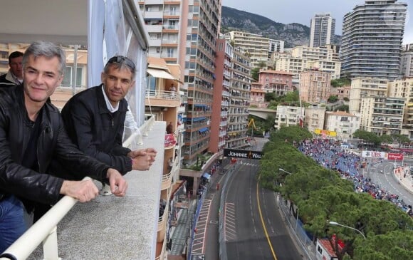 Paul Belmondo et Cyril Viguier pendant le Grand Prix de F1 à Monaco