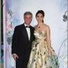 Caterina Murino et Cyril Viguier au bal de la Rose à Monaco