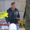George Clooney et John Goodman à Ilsenburg, en Allemagne le 21 mai 2013, où ils tournent The Monuments Men