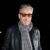 George Clooney sortant du restaurant Locanda Locatelli, à Londres le 24 mai 2013