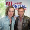 Julien Doré, invité de Bernard Montiel dans les studios de MFM, pour une interview diffusée samedi 1er juin 2013.