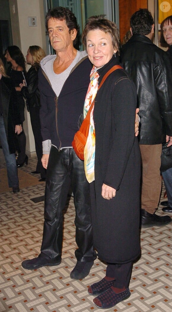 Lou Reed avec son épouse Laurie Anderson, à New York, le 19 janvier 2006.