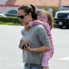 Jennifer Garner et sa fille Seraphina dans les rues de Los Angeles. Le 1er juin 2013.