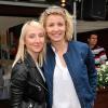 Audrey Lamy et sa soeur Alexandra Lamy lors du tournoi de Roland Garros le 2 juin 2013