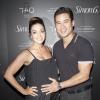 Mario Lopez et sa femme Courtney Mazza enceinte à la soirée Simon G à Las Vegas, le 1 juin 2013.