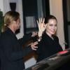 Brad Pitt et Angelina Jolie allant dîner au restaurant Il Vino dans le VIIe arrondissement, avant de se rendre au club "Le Silencio" à Paris, le 3 juin 2013