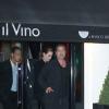 Brad Pitt et Angelina Jolie allant dîner dans le restaurant Il Vino d'Enrico Bernardo, le restaurant du meilleur sommelier du monde, avant de se rendre au club "Le Silencio" à Paris, le 3 juin 2013