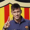 Neymar lors de sa signature au FC Barcelone, le 3 juin 2013.