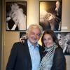 Franck Provost et sa fille Olivia Provost à l'exposition Ecris-moi des mots d'Amour, par Alejandra di Andia, photos de Ian Abela, à la boutique Montblanc, le 4 juin 2013.