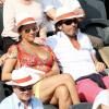 Hermine de Clermont-Tonnerre et un ami lors du onzième jour des Internationaux de France à Roland-Garros, le 5 juin 2013