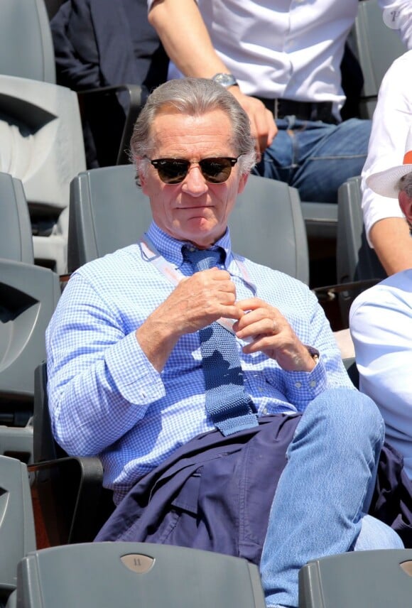 William Leymergie lors du onzième jour des Internationaux de France à Roland-Garros, le 5 juin 2013