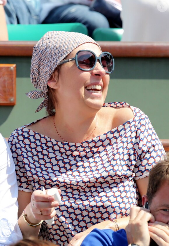 Valérie Benguigui lors du onzième jour des Internationaux de France à Roland-Garros, le 5 juin 2013
