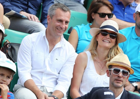 Yann Delaigue et Astrid Bard lors du onzième jour des Internationaux de France à Roland-Garros, le 5 juin 2013