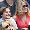 Daniel Bravo et sa fille lors du onzième jour des Internationaux de France à Roland-Garros, le 5 juin 2013