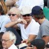 Leonardo Dicaprio, Lukas Haas lors du onzième jour des Internationaux de France à Roland-Garros, le 5 juin 2013