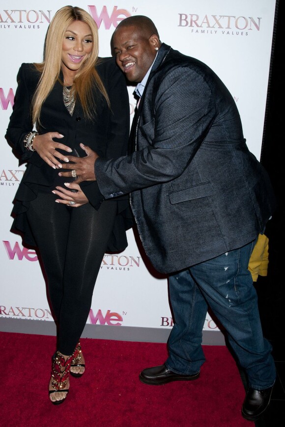 Tamar Braxton et son mari Vince Herbert à New York, le 13 mars 2013.