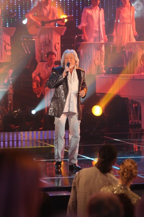 Le chanteur Gérard Palaprat - Enregistrement de l'émission 'Les Années bonheur' le 6 novembre 2012 à Paris.