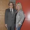Nonce Paolini et sa femme Catherine Falgayrac lors de la remise du prix "théâtre" de la Fondation Diane & Lucien Barrière au Theatre du Rond-Point à Paris le 6 juin 2013
