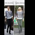  Match de look : Zoe Saldana vs Gwen Stefani, le sweat graphique 