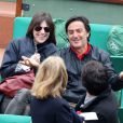 Charlotte Gainsbourg et Yvan Attal  - finale opposant Rafael Nadal à David Ferrer au tournoi de Roland-Garros, à Paris le 9 juin 2013.   