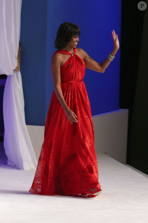 Michelle Obama dans une robe Jason Wu en janvier 2013