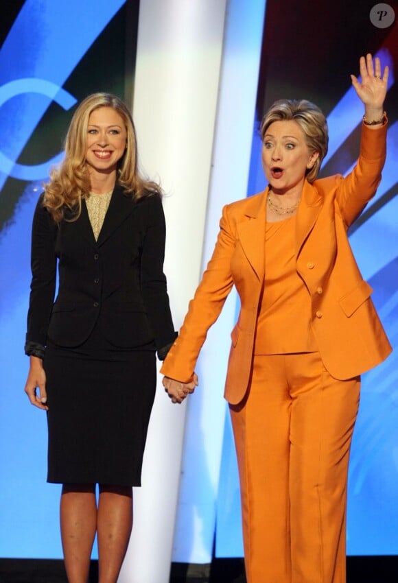 Hillary Clinton et Chelsea, à Denver, le 26 août 2006.