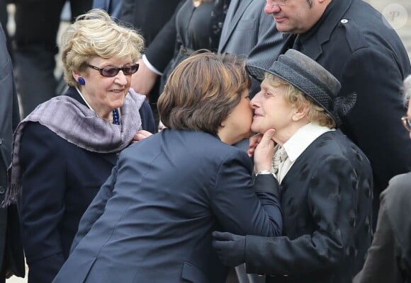 Martine Aubry et Gilberte Mauroy lors de l'hommage de la Nation à Pierre Mauroy, le 11 juin 2013 aux Invalides à Paris