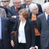 Michel Rocard, Edith Cresson et Lionel Jospin lors de l'hommage de la Nation à Pierre Mauroy, le 11 juin 2013 aux Invalides à Paris