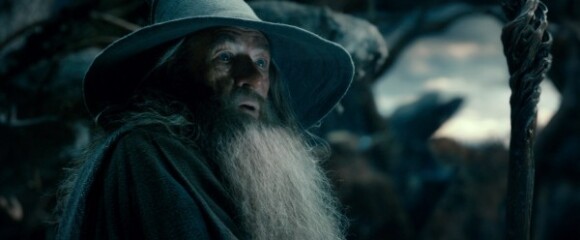 Sir Ian McKellen dans le film Le Hobbit : La Désolation de Smaug.
