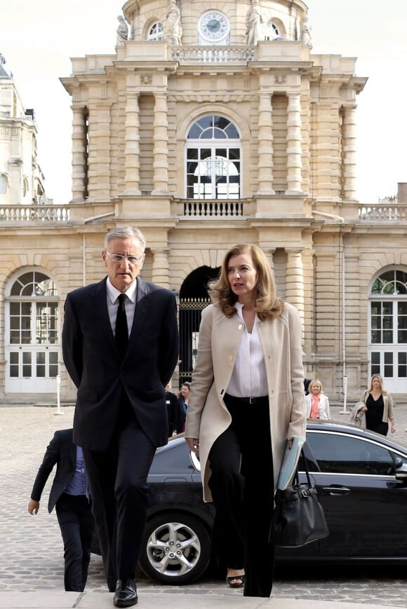 Valérie Trierweiler et André Valini à Paris, le 14 juin 2013.