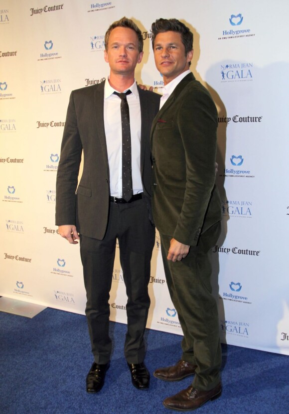 David Burtka et son chéri Neil Patrick Harris au gala Norma Jean à Hollywood, le 20 mars 2013.