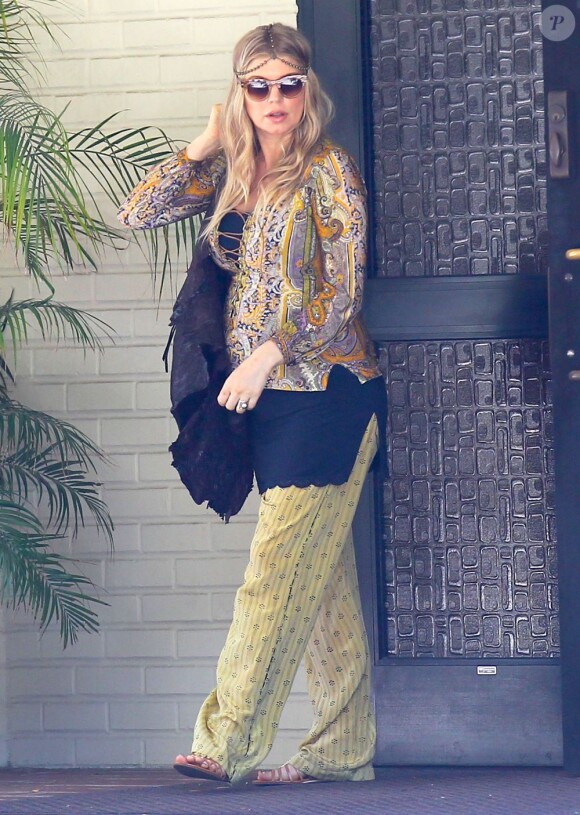 Fergie, enceinte, à Brentwood, le 16 juin 2013.