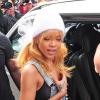 Rihanna à la sortie de son hôtel à Londres. Le 17 juin 2013.