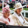 La reine Elizabeth II et Camilla Parker Bowles lors de la journée inaugurale du Royal Ascot 2013, le 18 juin 2013