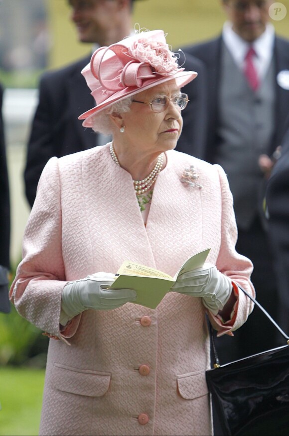 La reine Elizabeth II lors de la journée inaugurale du Royal Ascot 2013, le 18 juin 2013