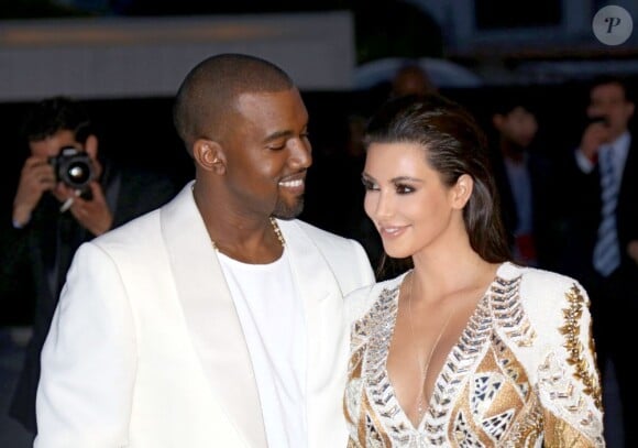 Kanye West et Kim Kardashian à Cannes en mai 2012.