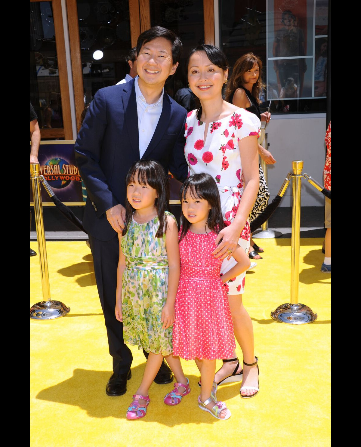 Photo Ken Jeong, sa femme Tran Jeong, et ses deux filles Zooey Jeong