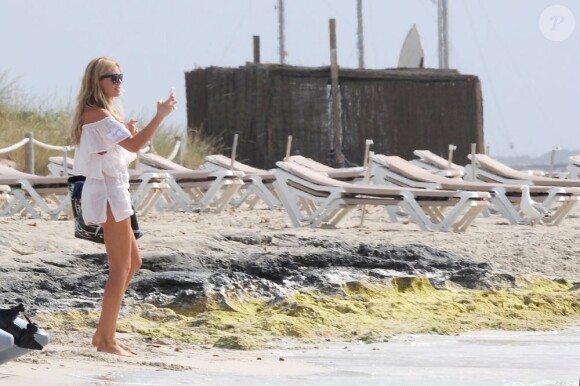 Exclusif - La belle Abbey Clancy lors de ses vacances à Formentera le 24 juin 2013