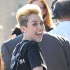 Miley Cyrus se rend sur le plateau de l'émission Jimmy Kimmel Live, à Hollywood, le 25 Juin 2013.