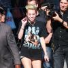 La chanteuse Miley Cyrus se rend sur le plateau de l'émission Jimmy Kimmel Live, à Hollywood, le 25 Juin 2013.