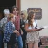 Billy Ray Cyrus et sa future ex-femme Tish looked avec leur fille Noah à North Hollywood, Los Angeles, le 23 juin 2013.