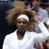Serena Williams et sa crinière flamboyante pour sa première journée à Wimbledon le 25 juin 2013