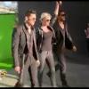 Samir, Amélie et Thomas sur le tournage du film d'Alex Cohen dans Les Anges de la télé-réalité 5 sur NRJ 12 le mercredi 26 juin 2013