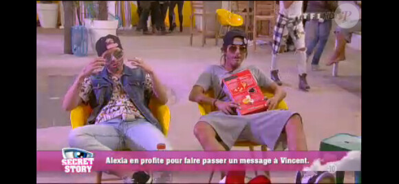 Anaïs et Alexia en Vincent et Julien dans Secret Story 7, mercredi 26 juin 2013 sur TF1