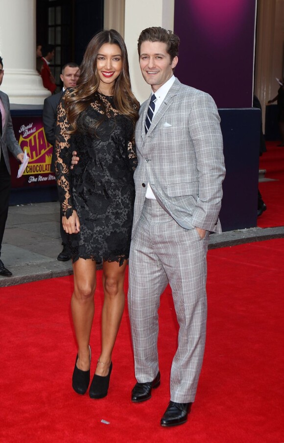 Matthew Morrison et sa petite amie Renee Puente à Londres, le 25 juin 2013.