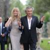 Arielle Dombasle et Bernard-Henri Lévy - Vernissage de l'exposition "Les aventures de la vérité - Peinture et philosophie : un récit" conçue par BHL à la Fondation Maeght à Saint-Paul-de-Vence, le 28 juin 2013.