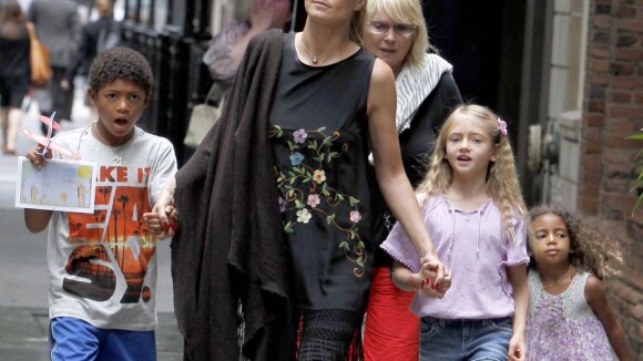 Heidi Klum : Ultrastylée et en famille, la superbe quadra irradie New York