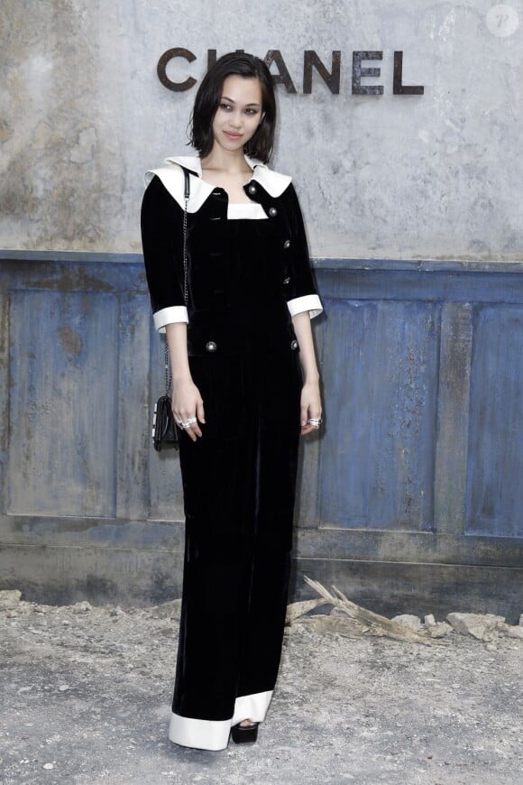 Kiko Mizuhara - Photocall du défilé de mode Haute Couture automne-hiver 2013-2014 de "Chanel" au Grand Palais à Paris. Le 2 juillet 2013.