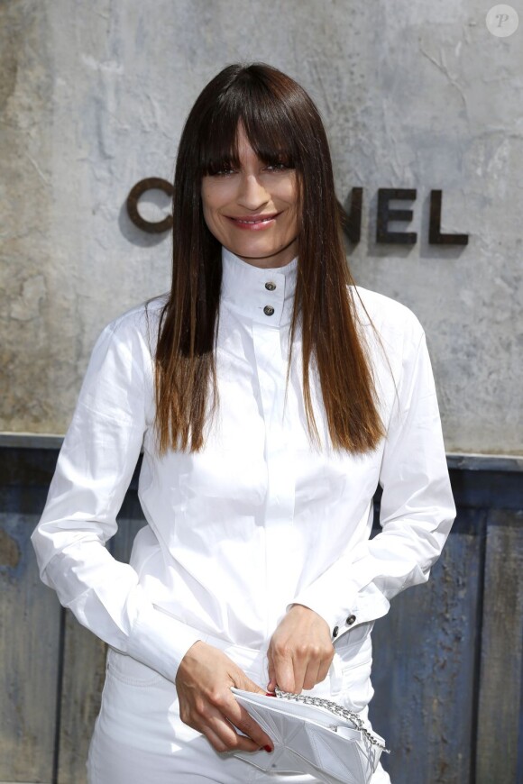 Caroline De Maigret - Photocall du défilé de mode Haute Couture automne-hiver 2013-2014 de "Chanel" au Grand Palais à Paris. Le 2 juillet 2013.